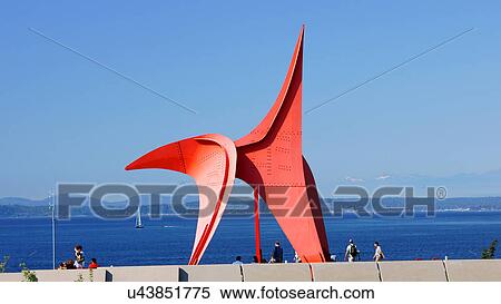 olympic sculpture garden seattle washington wa View Large Photo Image Stock Photography - olympic sculpture garden seattle washington wa. Fotosearch