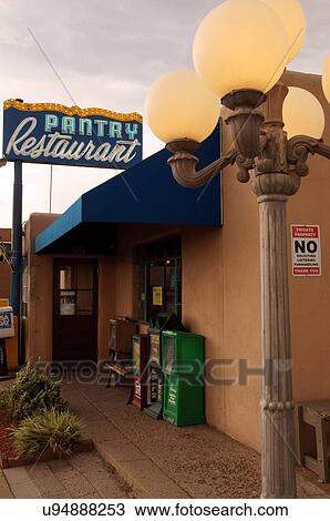Stock Image -  pantry restaurant cafe santa fe nm eighth 8th. Fotosearch