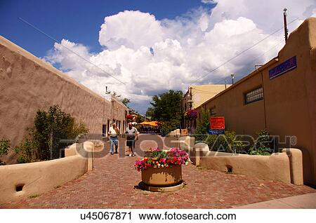 Stock Image -  plaza taos new mexico nm adventure excursion. Fotosearch