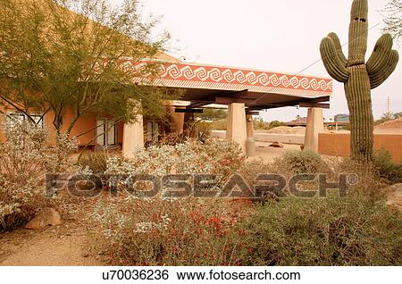 Stock Photograph -  pueblo grande visitor center phoenix arizona az. Fotosearch