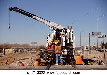 Stock Image -  rail railroad workers el paso texas tx creation. Fotosearch