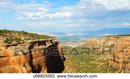 red canyon colorado national monument co from View Large Photo Image Stock Image - red canyon colorado national monument co from. Fotosearch