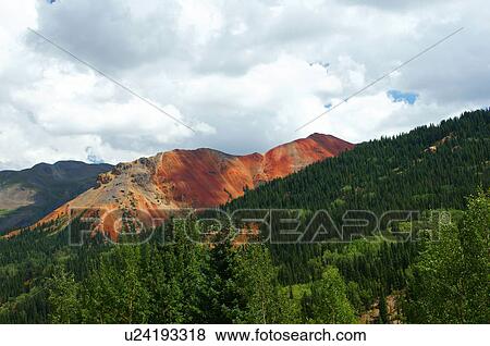 red mountain mile marker 82 highway 550 colorado View Large Photo Image Stock Photo - red mountain mile marker 82 highway 550 colorado. Fotosearch