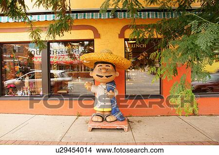Picture -  restaurant mexican hispanic latino district del. Fotosearch