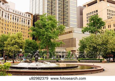 Stock Photo -  rice park saint st. st paul minnesota mn inner. Fotosearch