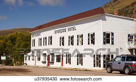 Stock Image -  riverside hotel colorado co hot sulphur springs. Fotosearch