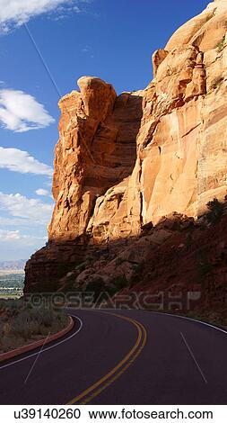 Stock Image -  rock formation coke ovens red canyon colorado co. Fotosearch