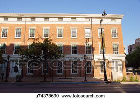 route 66 abraham lincoln herndon law office View Large Photo Image Stock Image - route 66 abraham lincoln herndon law office. Fotosearch