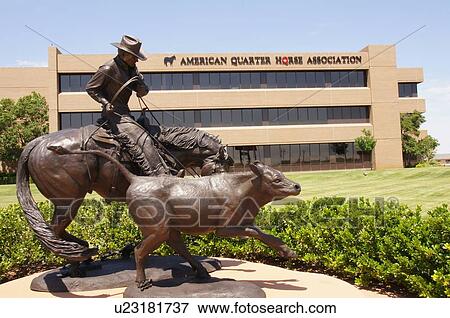 Stock Photo -  route 66 american quarter horse hof amarillo tx. Fotosearch