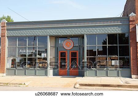 route 66 askinosie chocolate factory mo downtown View Large Photo Image Stock Photo - route 66 askinosie chocolate factory mo downtown. Fotosearch