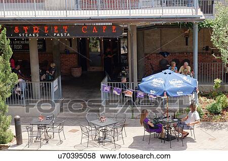 Stock Photo -  route 66 bourbon street cafe bricktown oklahoma. Fotosearch