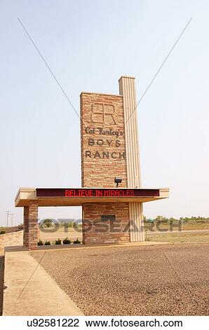 Stock Image -  route 66 boys ranch historic tascosa texas tx. Fotosearch