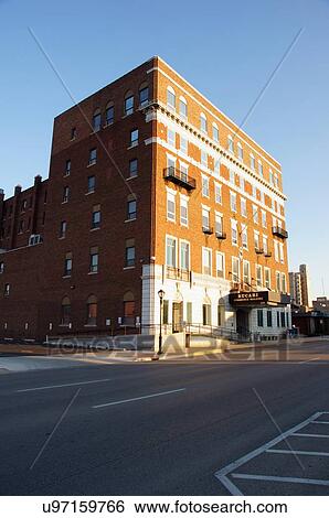 Stock Photograph -  route 66 bucari commerce building illinois. Fotosearch