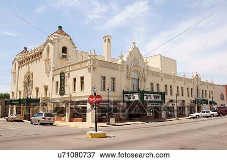 Stock Photo -  route 66 coleman theatre miami texas tx assembly. Fotosearch