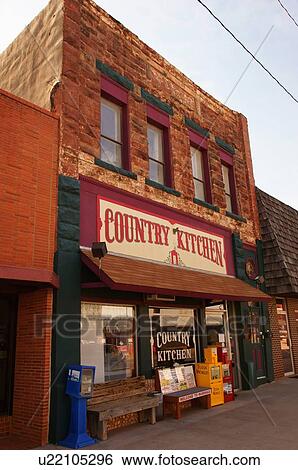 Stock Photograph -  route 66 country kitchen restaurant chandler ok. Fotosearch