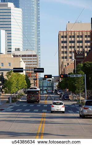 Picture -  route 66 downtown oklahoma city ok 5th street st. Fotosearch