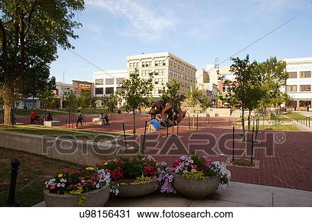 Stock Image -  route 66 downtown square plaza mo missouri. Fotosearch