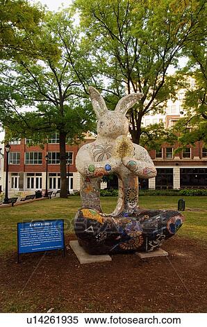 route 66 earth rabbit sculpture downtown st mo View Large Photo Image Stock Photography - route 66 earth rabbit sculpture downtown st mo. Fotosearch