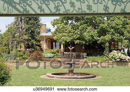 Stock Image -  route 66 gilcrease museum home house tulsa ok. Fotosearch