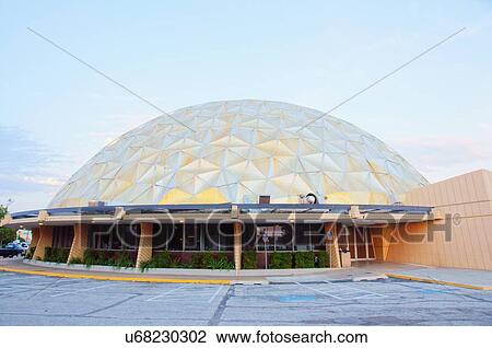 Stock Image -  route 66 gold dome oklahoma city ok convention. Fotosearch