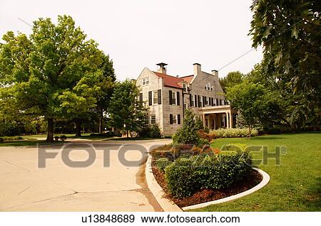 Stock Photo -  route 66 governors mansion oklahoma city ok. Fotosearch