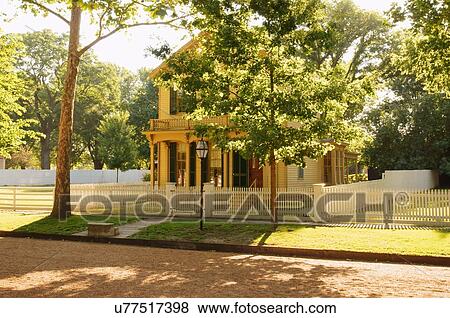 Stock Photo -  route 66 home abraham lincoln national historic. Fotosearch