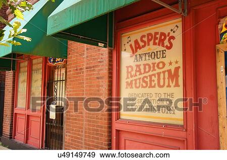 Stock Photo -  route 66 jaspers antique radio st louis mo saint. Fotosearch