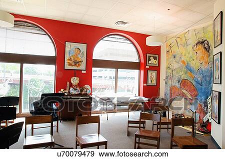 Stock Photo -  route 66 jazz hall fame museum tulsa ok place. Fotosearch