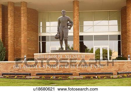 Stock Image -  route 66 jim thorpe museum oklahoma sports hall. Fotosearch