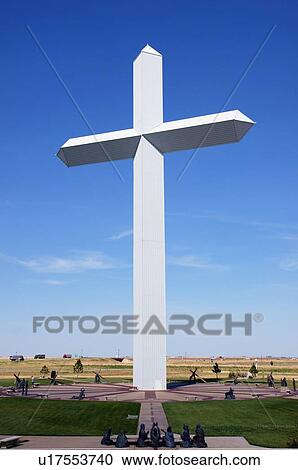 Stock Image -  route 66 largest cross groom texas 150 feet ft. Fotosearch