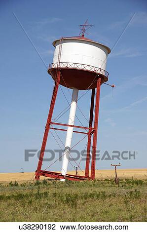Stock Image -  route 66 leaning water tower groom texas tx. Fotosearch