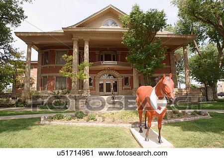 Stock Image -  route 66 mary bivins house amarillo texas tx. Fotosearch