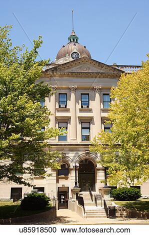 Stock Image -  route 66 mclean county courthouse il museum. Fotosearch