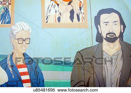 Stock Photography -  route 66 mural museum elk city oklahoma ok. Fotosearch