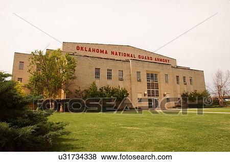 Stock Photo -  route 66 national guard armory oklahoma city ok. Fotosearch