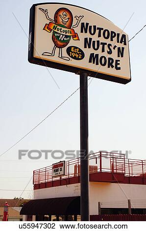 Stock Image -  route 66 nutopia nuts hydro oklahoma more plant. Fotosearch