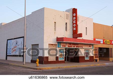 Stock Photography -  route 66 odeon theatre tucumcari nm new mexico. Fotosearch