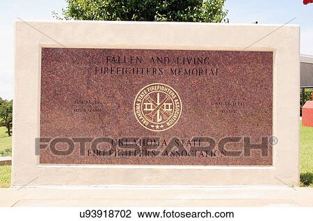 Stock Image -  route 66 oklahoma state museum memorial sign. Fotosearch