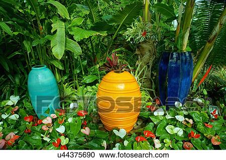 route 66 plants pottery myriad botanical garden View Large Photo Image Stock Image - route 66 plants pottery myriad botanical garden. Fotosearch