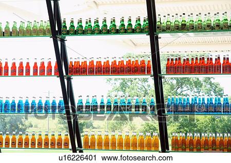 Stock Image -  route 66 pops gas station arcadia ok attraction. Fotosearch