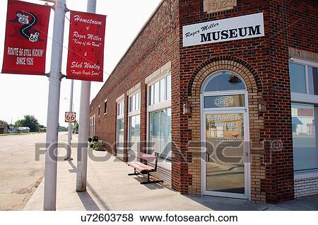 route 66 roger miller king road museum erick ok View Large Photo Image Stock Photo - route 66 roger miller king road museum erick ok. Fotosearch