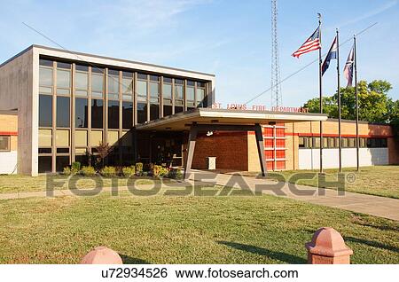 Stock Photograph -  route 66 saint st. st louis fire department mo. Fotosearch