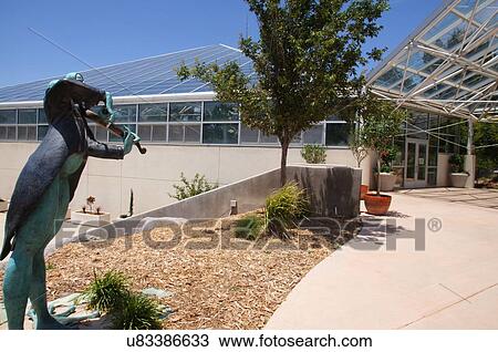 Stock Image -  route 66 sculpture frog botanical gardens tx. Fotosearch