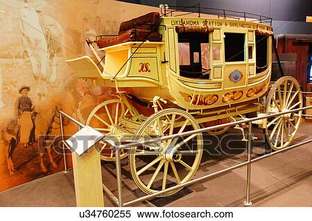 Stock Photography -  route 66 stagecoach replica history center city. Fotosearch