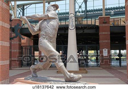 Stock Image -  route 66 statue louisville slugger museum city. Fotosearch
