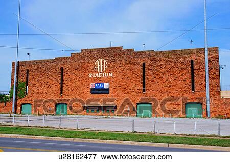 Stock Photo -  route 66 taft stadium oklahoma city ok historic. Fotosearch
