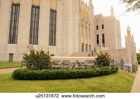 Stock Image -  route 66 united methodist church tulsa ok boston. Fotosearch