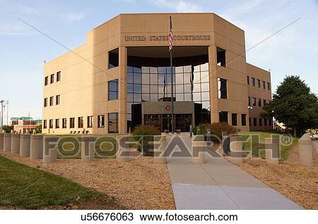 Stock Image -  route 66 united states courthouse mo missouri. Fotosearch