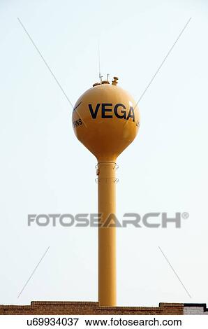 route 66 water tower historic vega texas tx View Large Photo Image Stock Photo - route 66 water tower historic vega texas tx. Fotosearch