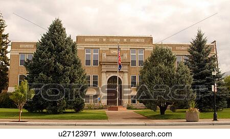Stock Image -  routt county courthouse colorado co building for. Fotosearch